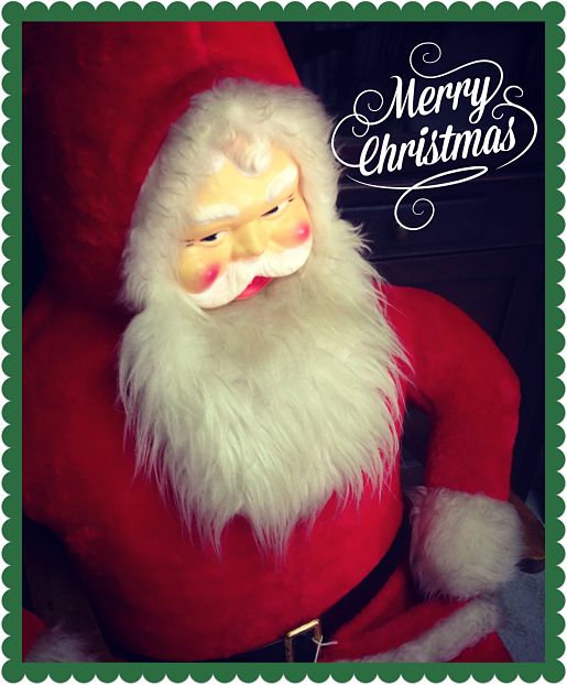 Vintage Santa Merry Christmas www.cindywimmer.com