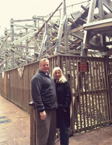 At the wooden rollercoaster Kemah, TX