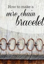 Wire link chain bracelet tutorial by Cindy Wimmer